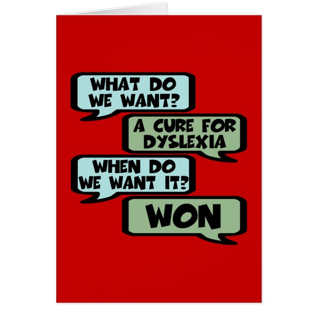Offensiver Dyslexieslogan (Vorne)