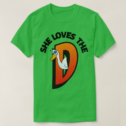 Offensiver Erwachsenenhumor sie Lieben die d lusti T-Shirt (Design vorne)