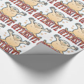 Offensiver fetter Mann Geschenkpapier (Ecke)