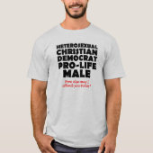 Offensiver männlicher christlicher Shirt-Spaß T-Shirt (Vorderseite)