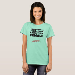 Offensives Pro-Life-Christen-Shirt mit Humor für F T-Shirt