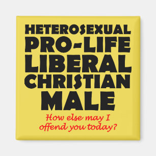 Offensives pro-life-männliches christliches Kühlsc Magnet