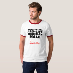 Offensives Pro-Life-Männliches Christliches T-Shir T-Shirt