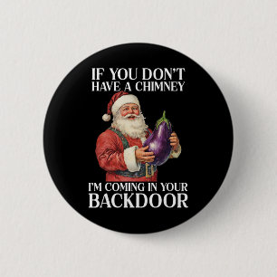 Offensives Weihnachten Erwachsener Gag-T-Shirt Män Button