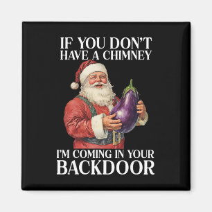 Offensives Weihnachten Erwachsener Gag-T-Shirt Män Magnet