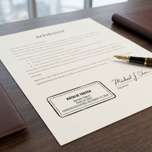 Öffentlich bestellter Notar Benutzerdefinierter Permastempel