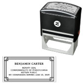 Öffentlich bestellter Notar | Benutzerdefinierter Permastempel (Beispiel)
