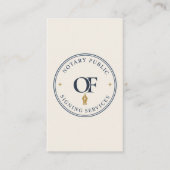 Öffentlich bestellter Notar QR Code Professional Visitenkarte (Vorderseite)