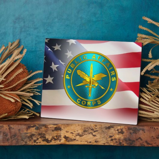 Öffentliche Angelegenheiten (PAO) Armeeveteran Fotoplatte (Seite)