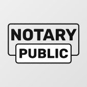 Öffentliche Bekanntmachung über den Augenfang Fensteraufkleber (Blatt)