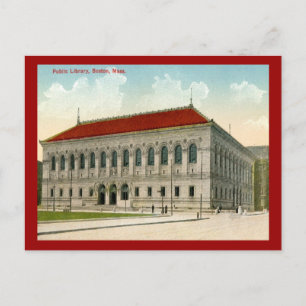 Öffentliche Bibliothek, Boston 1911 Vintage Postkarte