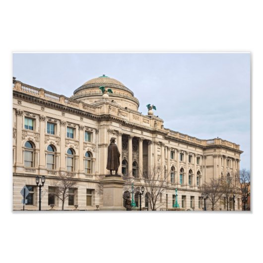 öffentliche Bibliothek im Renaissancestil in Milwa Fotodruck (Vorne)