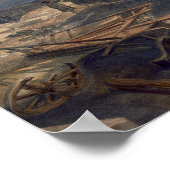 Öffentliche Bibliothek und Windtempel, Platte aus Poster (Ecke)