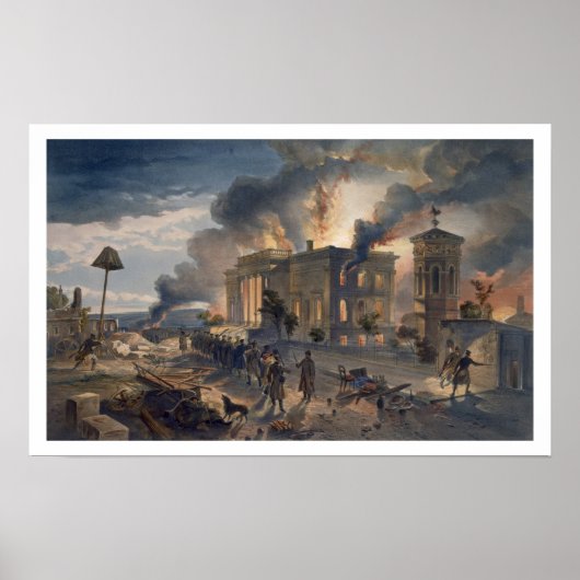 Öffentliche Bibliothek und Windtempel, Platte aus Poster (Vorne)