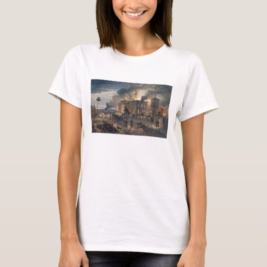 Öffentliche Bibliothek und Windtempel, Platte aus T-Shirt (Vorderseite)