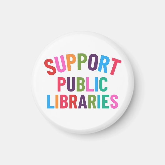 Öffentliche Bibliotheken unterstützen Magnet (Vorne)