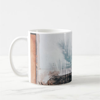 ÖFFENTLICHE BLUE LOUVERED WINDOWS KAFFEETASSE