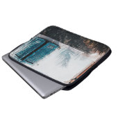 ÖFFENTLICHE BLUE LOUVERED WINDOWS LAPTOPSCHUTZHÜLLE (Vorne Knopf)