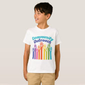 Öffentliche Dienste der Gemeinschaft helfen Kinder T-Shirt (Vorne ganz)