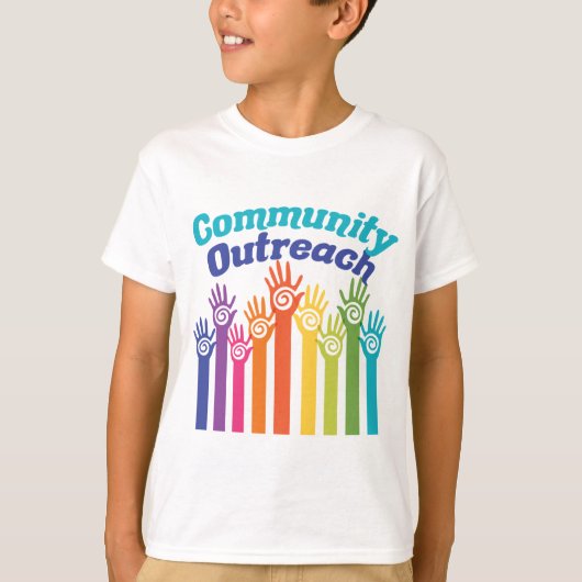 Öffentliche Dienste der Gemeinschaft helfen Kinder T-Shirt (Vorderseite)