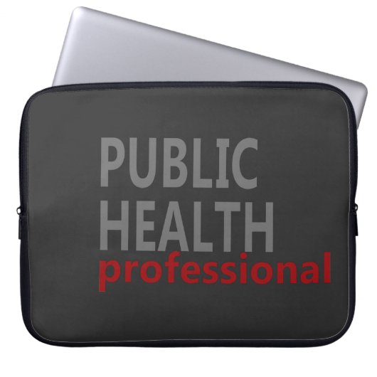 öffentliche Gesundheit Laptopschutzhülle (Vorderseite)