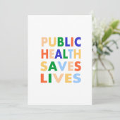 Öffentliche Gesundheit Rette Leben Ankündigung (Stehend Vorderseite)