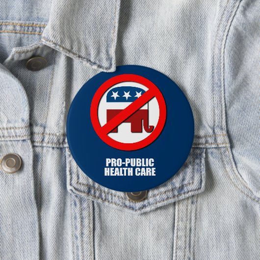 Öffentliche Gesundheitsfürsorge Button (Beispiel)