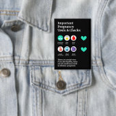 Öffentliche Gesundheitsinfografik Kunstwerk 2 Knop Button (Insitu)