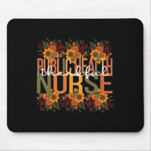 Öffentliche Gesundheitskrankenschwester Erntedankf Mousepad