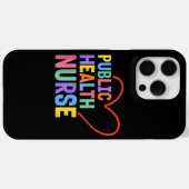 Öffentliche Gesundheitskrankenschwester Herz Case-Mate iPhone Hülle (Rückseite (Horizontal))