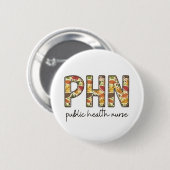 Öffentliche Gesundheitskrankenschwester Sweatshirt Button (Vorne & Hinten)