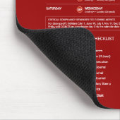 Öffentliche mobile Notarreferenz Werkzeug rot gold Mousepad (Ecke)