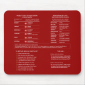 Öffentliche mobile Notarreferenz Werkzeug rot gold Mousepad (Vorne)
