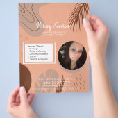 Öffentliche Notdienste Bio Foto Flyer (Hand)