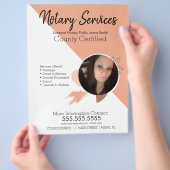 Öffentliche Notdienste Boho Foto Business Flyer (Hand)