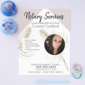 Öffentliche Notdienste Rosa Gold Foto Business Flyer (Einzeln)