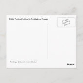 Öffentliche Postfach (Postfach) in Trinidad und To Postkarte (Rückseite)