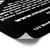 Öffentliche Sicht, Werbung in der Nachbarschaftsge Poster (Ecke)