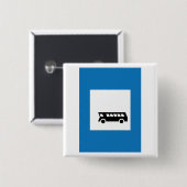 Öffentliche Verkehrsmittel Bushaltestelle Untersch Button (Vorne & Hinten)