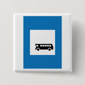 Öffentliche Verkehrsmittel Bushaltestelle Untersch Button (Vorderseite)