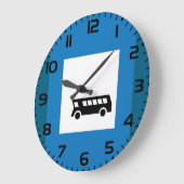 Öffentliche Verkehrsmittel Bushaltestelle Untersch Große Wanduhr (Winkel)