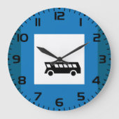 Öffentliche Verkehrsmittel Bushaltestelle Untersch Große Wanduhr (Vorderseite)