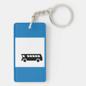 Öffentliche Verkehrsmittel Bushaltestelle Untersch Schlüsselanhänger (Rückseite)