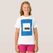 Öffentliche Verkehrsmittel Bushaltestelle Untersch T-Shirt (Vorne ganz)