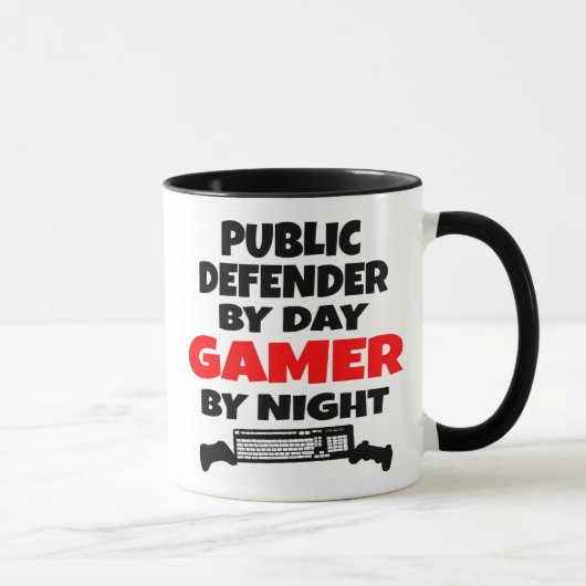 Öffentliche Verteidiger Lieben spielen Videospiele Tasse (Rechts)