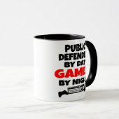 Öffentliche Verteidiger Lieben spielen Videospiele Tasse (VorderseiteRechts)