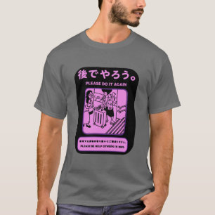 Öffentliche Werbung in der japanischen U-Bahn in T T-Shirt