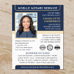 Öffentlicher Agent für öffentliche Mobilkredite Bl Flyer<br><div class="desc">Mit den klassischen Business-Flyern "Mobile Notary Service" schaffen Sie ein berufliches Aussehen. Eine stilvolle Vorlage, die mit Ihrem Foto, Namen, Details und Logo oder Akkreditierungssymbolen personalisiert ist. Alle Texte und Bilder können angepasst oder gelöscht werden, sodass Sie die gewollt Informationen einschließen können. Ein effektiver Weg, um Ihr Geschäft zu fördern...</div>