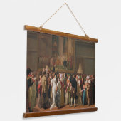 Öffentlicher Blick auf Davids "Coronation" im Louv Wandteppich Mit Holzrahmen (Gewinkelt)