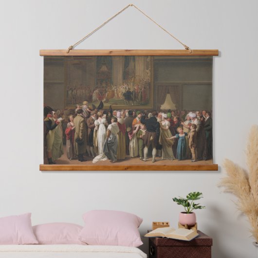 Öffentlicher Blick auf Davids "Coronation" im Louv Wandteppich Mit Holzrahmen (Schlafzimmer)